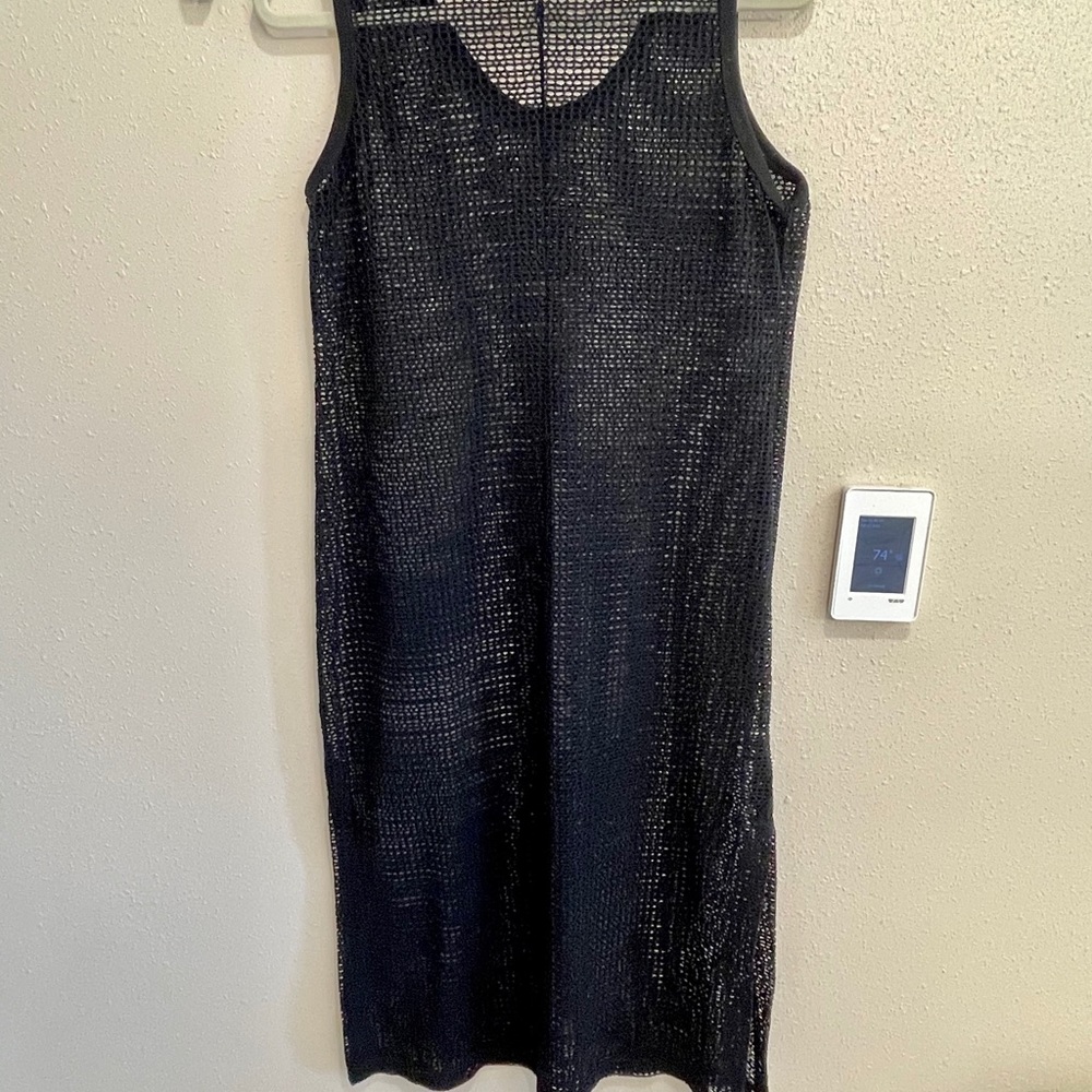 Vintage Venus crochet fish net tank dress cover up